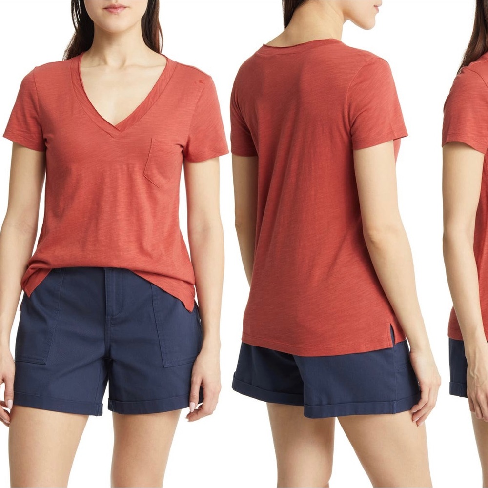 Nordstrom Rack Susina Rust Cinnabar T-Shirt - NWT - M